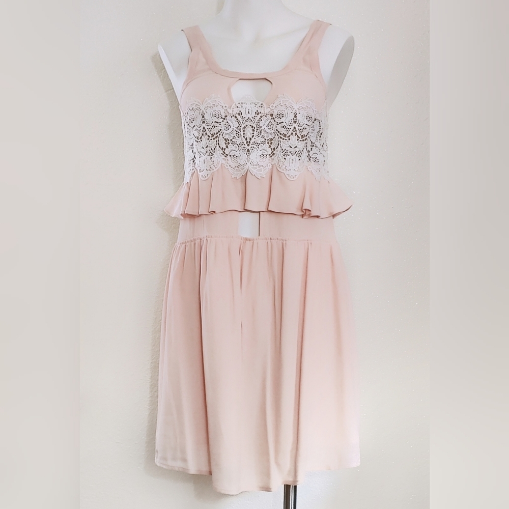 For Love and Lemons Sienna Keyhole Mini Dress